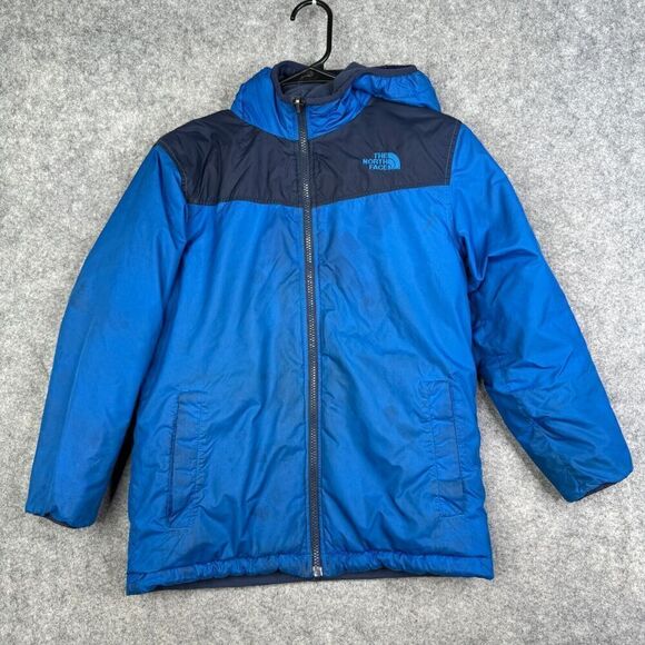 The North Face Boys True or False Reversible jacket Size Medium FLAWS - Picture 1 of 11